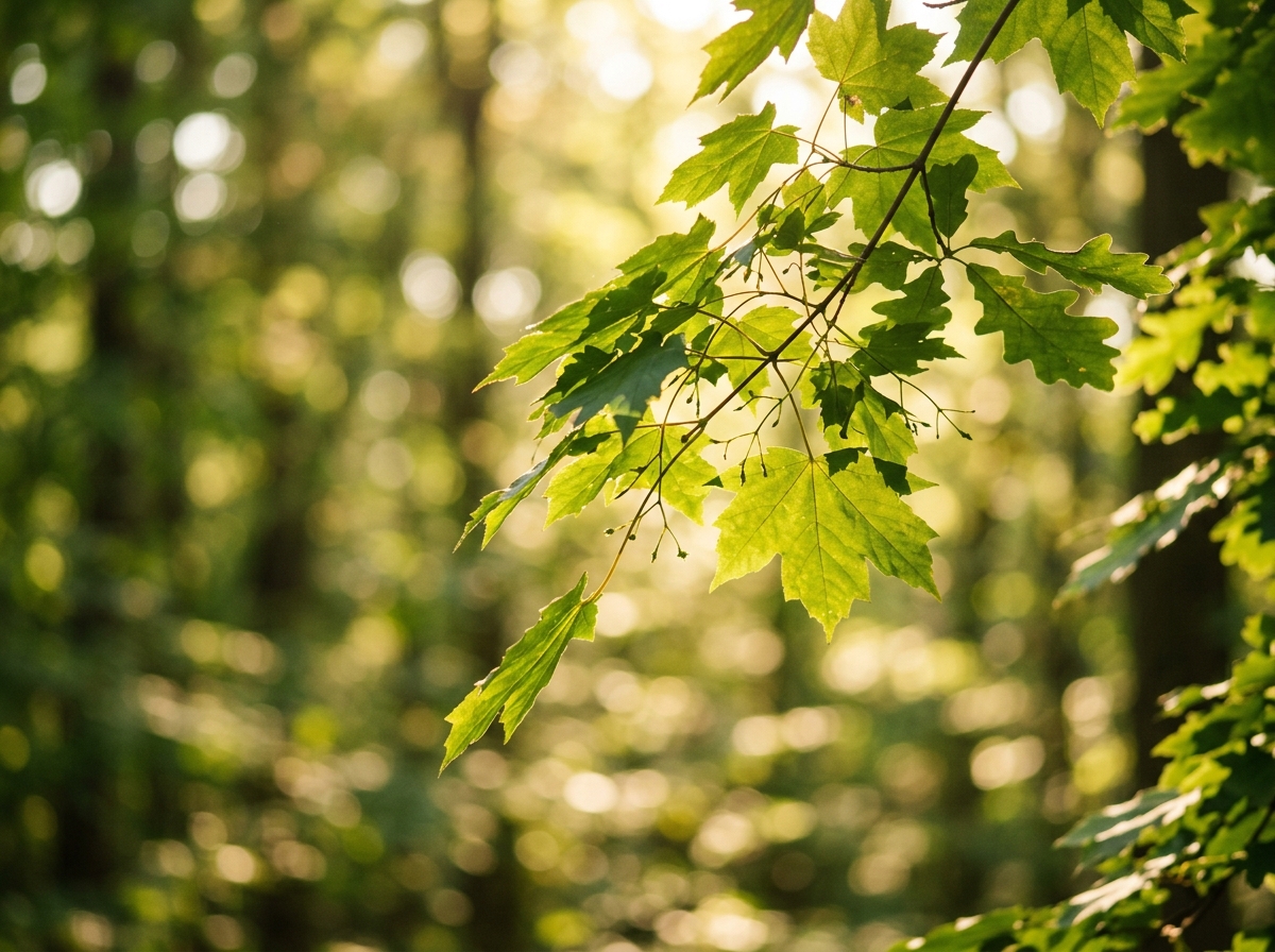 Naturliga gröna löv och wellness